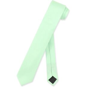 Vesuvio Napoli Narrow NeckTie Skinny EMERALD GREEN Men's Thin 2.5" Neck Tie in Kuwait