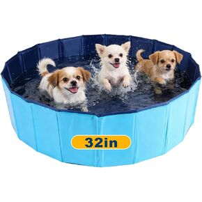 قلم whelping للكلاب ، بركة الولادة القابلة للطي للكلاب ، صندوق whelping للكلاب والجزر ، حمام سباحة بلاستيكي poartable وحوض حمام للكلاب (39.4 "ديا. × 11.8" ساعة (100 سم × 30 سم)) in Kuwait