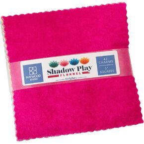 مجموعة Shadow Play Flannel Brights Charm Pack 42 مربعة مقاس 5 بوصات من Maywood Studio in Kuwait