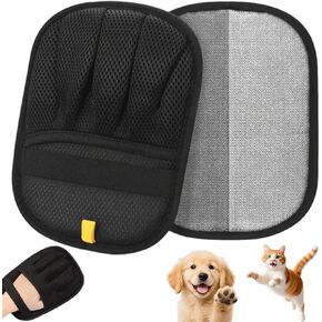 2 Packs Electrostatic Pet Hair Remover Glove for Dogs and Cats – Reusable Brush Pet Hair Removal Glove for Furniture, Car Interiors, Bedding & Clothing in Kuwait