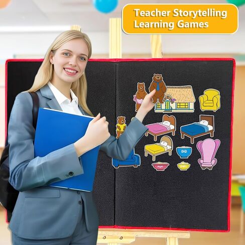 مجموعة ألعاب تفاعلية للأطفال من Goldilocks and The Three Bears، أنشطة تعلم سرد القصص المبكرة للأطفال الصغار in Kuwait