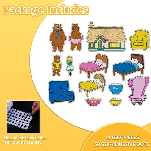 مجموعة ألعاب تفاعلية للأطفال من Goldilocks and The Three Bears، أنشطة تعلم سرد القصص المبكرة للأطفال الصغار in Kuwait