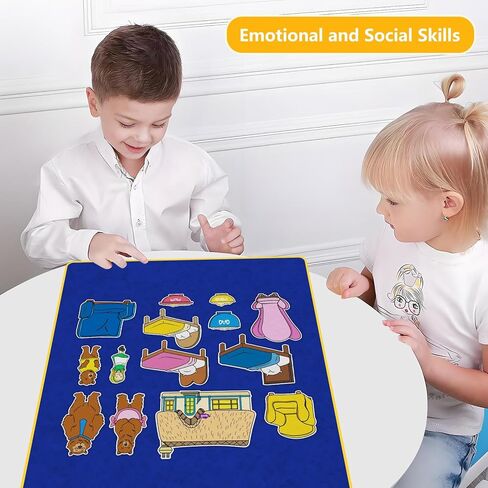 مجموعة ألعاب تفاعلية للأطفال من Goldilocks and The Three Bears، أنشطة تعلم سرد القصص المبكرة للأطفال الصغار in Kuwait