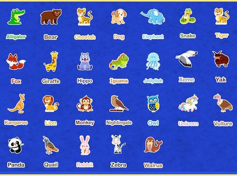شعرت الحيوانات 52 قطعة كلمات تعلم رياض الأطفال ورأى مجلس قصة مجموعات رواية القصص المبكرة التعلم مجموعة اللعب التفاعلية in Kuwait