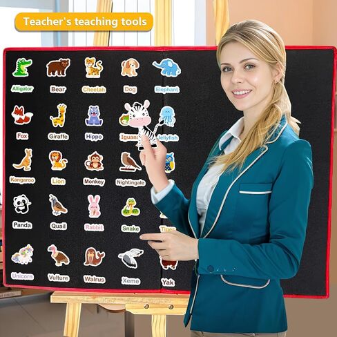 شعرت الحيوانات 52 قطعة كلمات تعلم رياض الأطفال ورأى مجلس قصة مجموعات رواية القصص المبكرة التعلم مجموعة اللعب التفاعلية in Kuwait