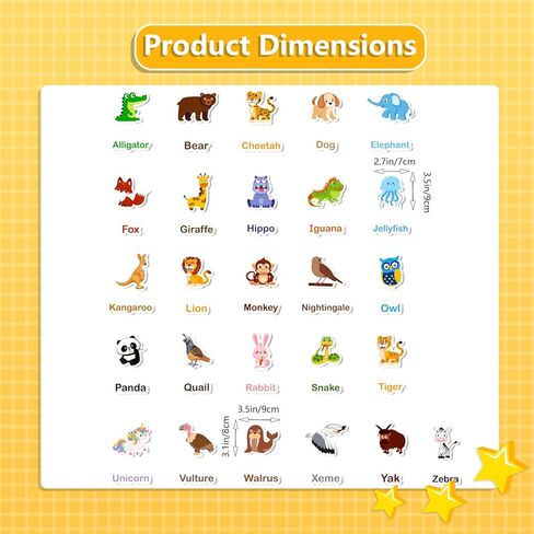 شعرت الحيوانات 52 قطعة كلمات تعلم رياض الأطفال ورأى مجلس قصة مجموعات رواية القصص المبكرة التعلم مجموعة اللعب التفاعلية in Kuwait