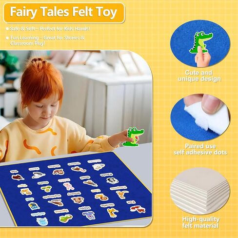 شعرت الحيوانات 52 قطعة كلمات تعلم رياض الأطفال ورأى مجلس قصة مجموعات رواية القصص المبكرة التعلم مجموعة اللعب التفاعلية in Kuwait