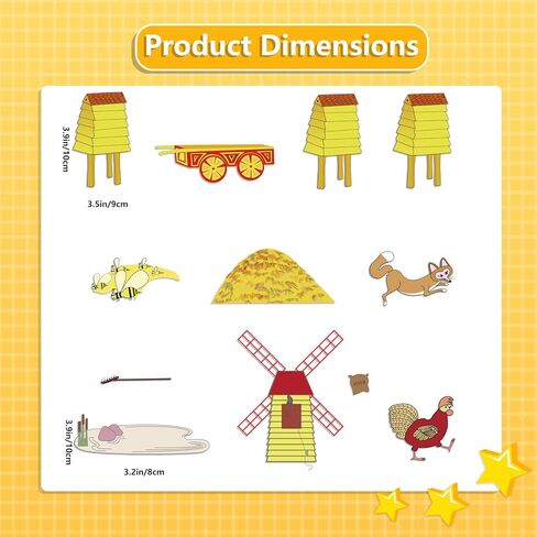 قطع لوحة القصة من اللباد من روزيز ووك، 12 قطعة من قطع اللباد، أنشطة الأطفال الصغار، رواية القصص، التعليم المبكر، تطوير الألعاب التفاعلية in Kuwait