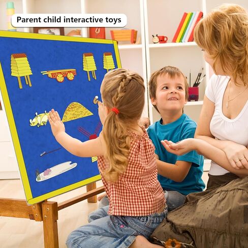 قطع لوحة القصة من اللباد من روزيز ووك، 12 قطعة من قطع اللباد، أنشطة الأطفال الصغار، رواية القصص، التعليم المبكر، تطوير الألعاب التفاعلية in Kuwait