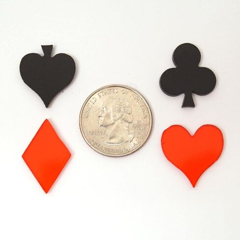 Playing Card Suit Fusible Pre-Cut 4 Piece Set - 90 Coe in Saudi Arabia