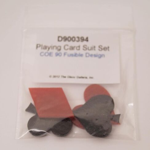 Playing Card Suit Fusible Pre-Cut 4 Piece Set - 90 Coe in Saudi Arabia