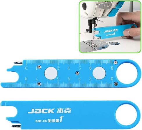 Quick Automatic Needle Threader for Sewing Machine, 4 in 1 Multitool with Built-in Ruler and Magnifier, Magnetic Seam Guide, Quilting Sewing Supplies (Blue) in Saudi Arabia