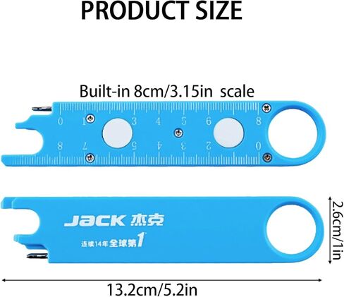 Quick Automatic Needle Threader for Sewing Machine, 4 in 1 Multitool with Built-in Ruler and Magnifier, Magnetic Seam Guide, Quilting Sewing Supplies (Blue) in Saudi Arabia