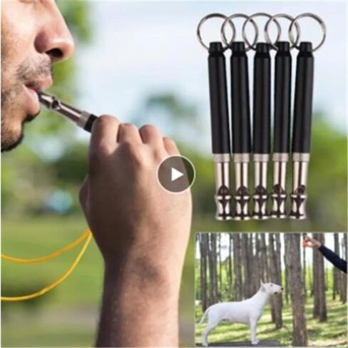Dog Training Whistle Copper Ultrasonic Pet Dog Training Whistle Portable Keychain Whistle Adjustable Dog Whistle Supplies in Saudi Arabia