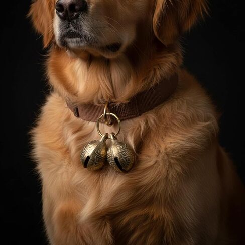 Large Bell for Dog Collar, 2 PCS Copper Dog Bells Collars Extra Loud Dogs Collar Bell for Pet Tracking Anti Lost Training Pets Pendant Accessories Anti Theft Bells for Medium Large Dogs & Cats in Saudi Arabia