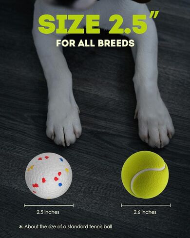2.5" Dog Balls for Automatic Dog Ball Launcher, Remote Control Ball Thrower for Dogs (6-Pack) in Saudi Arabia