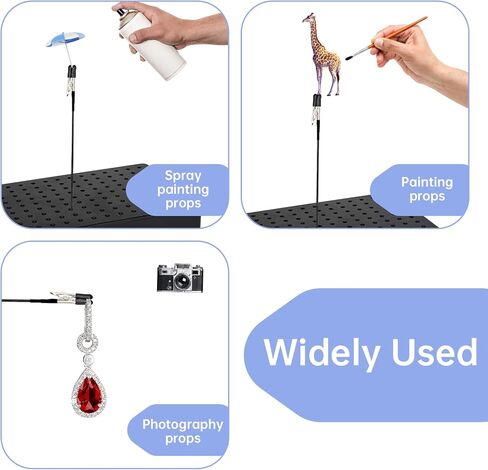 Painting Stand Base Model Hobby Holders Stand With Clip Stick Set For Airbrushes Hobby Card Photo Memo Painting Stand Base And Clip Stick Set Modeling Tools For Crafting in Saudi Arabia