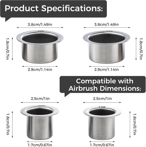4PACK-Airbrush Paint Filter Cup,Airbrush Cup Strainer,Filter Cup for Paint Airbrush Accessories,for 1"-1.49" Diameter Cups in Saudi Arabia