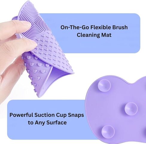 منظف ​​وحافظ الفرش من ذا ماسترز، 2.5 أونصة مع وسادة تنظيف من السيليكون، حزمة العناية بالفرشاة - تنظيف واستعادة فرش الطلاء بلطف in Kuwait
