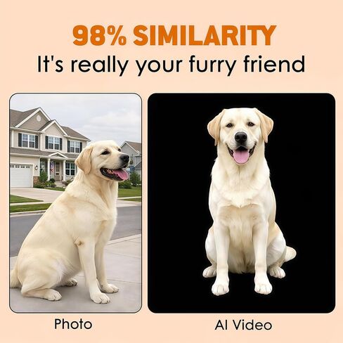 Pet Holographic Projection House, Custom Pet 3D Hologram Digital Video, Pets Cat&Dog Memorial Gifts for Loss of Dog Sympathy Gift, Personalized Dogs Remembrance Gifts for Dogs Owners in Saudi Arabia