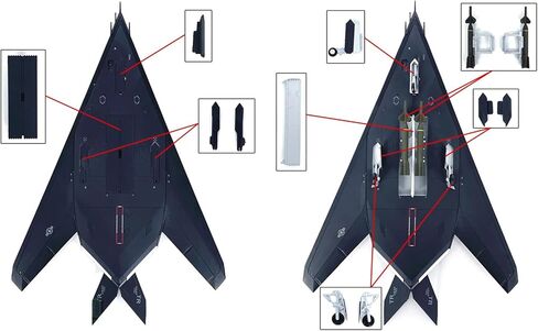 1:72 Alloy USAF F-117 Nighthawk Attack Aircraft Fighter Toy Aircraft Model Simulation Aviation Science Exhibition Model in Saudi Arabia