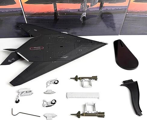 1:72 Alloy USAF F-117 Nighthawk Attack Aircraft Fighter Toy Aircraft Model Simulation Aviation Science Exhibition Model in Saudi Arabia