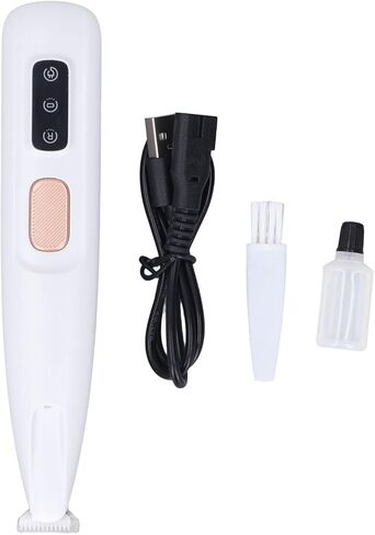 Pet Trimmer, High Performance Electric Clipper, Grooming Tool with LED Light & Silent Design, 500mAh Lithium Battery for Safe Grooming in Kuwait