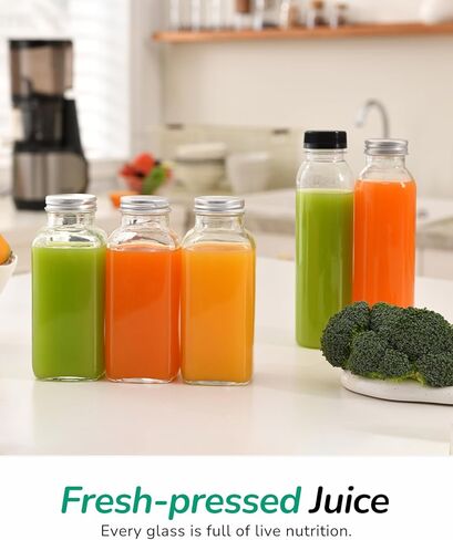 Canoly C09 Cold Press Juicer, 6" Extra Wide Feed Chute, 3-IN-1 Strainers (Juice & Sorbet & Nut Milk), Powerful AC Brushless Motor, Self Precut System, Juicer Machines with BPA-Free (Classic) in Kuwait