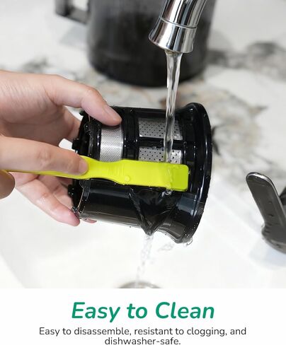 Canoly C09 Cold Press Juicer, 6" Extra Wide Feed Chute, 3-IN-1 Strainers (Juice & Sorbet & Nut Milk), Powerful AC Brushless Motor, Self Precut System, Juicer Machines with BPA-Free (Classic) in Kuwait