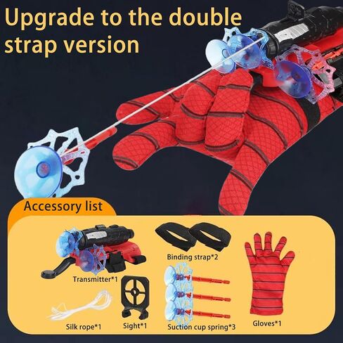 Spider Web Shooters for Kids,Adjustable Wrist Launcher Slinging Toy, Imaginative Role-Play Costume Accessory for Boys & Girls in Saudi Arabia