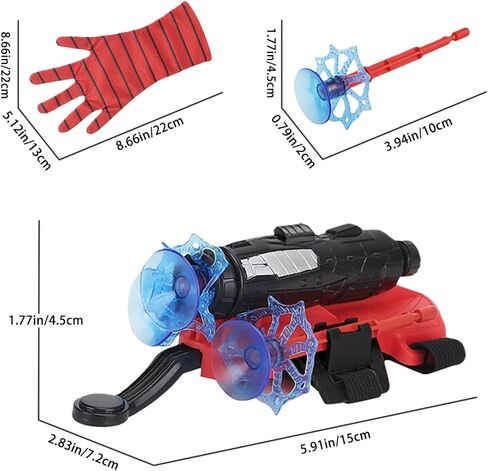 Spider Web Shooters for Kids,Adjustable Wrist Launcher Slinging Toy, Imaginative Role-Play Costume Accessory for Boys & Girls in Saudi Arabia