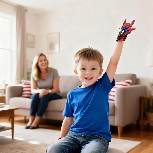 Spider Web Shooters for Kids,Adjustable Wrist Launcher Slinging Toy, Imaginative Role-Play Costume Accessory for Boys & Girls in Saudi Arabia