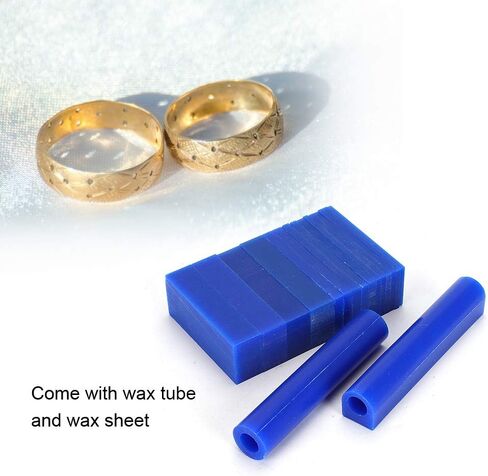 Carving Wax Ring Tube, Jewelry Ring Making Engraving Sheet Set, Blue in Saudi Arabia