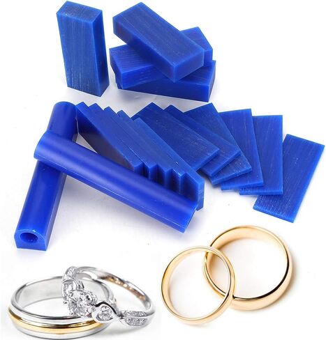 Carving Wax Ring Tube, Jewelry Ring Making Engraving Sheet Set, Blue in Saudi Arabia