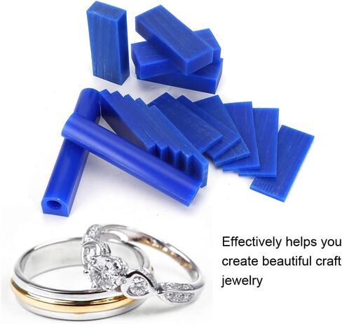 Carving Wax Ring Tube, Jewelry Ring Making Engraving Sheet Set, Blue in Saudi Arabia