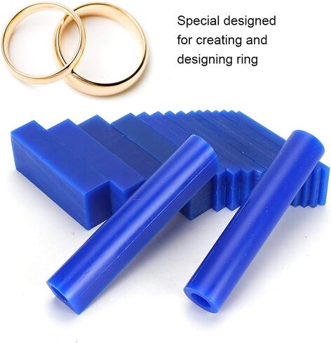 Carving Wax Ring Tube, Jewelry Ring Making Engraving Sheet Set, Blue in Saudi Arabia