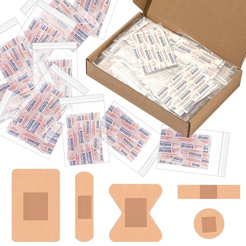 Geiserailie 50 Pack Hygiene Kits for Homeless in Bulk Assorted Sizes Fingertip Bandages Waterproof, Individually Wrapped, Homeless Care Package Supplies for Homeless, Nursing Homes, Hotel, Charity in Saudi Arabia