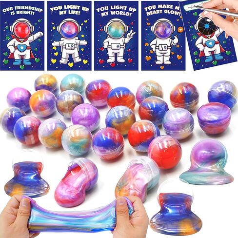 28 حزمة من بطاقات عيد الحب للأطفال في الفصل الدراسي مع زبدة الوحل هدايا عيد الحب لمدرسة الأطفال، عيد الحب للفصل الدراسي، بطاقات تبادل عيد الحب، هدايا الحفلات، مجموعة هدايا تبادل الفصل الدراسي in Kuwait