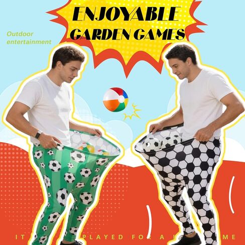 لعبة Granny Pants Yard، لعبة البيسبول لكرة القدم في الهواء الطلق مع كرات متينة عالية الارتداد مقاس 2.5 سم، لا حاجة للنفخ، مقاومة للرياح للفناء الخلفي ولم شمل الأسرة وعيد الفصح in Kuwait