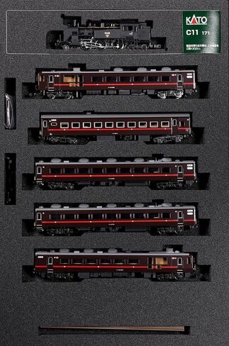 KATO N Gauge C11 171+14 Series 500 Series SL مجموعة سيارات مكونة من 6 سيارات للأراضي الرطبة الشتوية، منتج تخطيط خاص، نموذج سكة حديد 10-1958، قاطرة بخارية in Kuwait