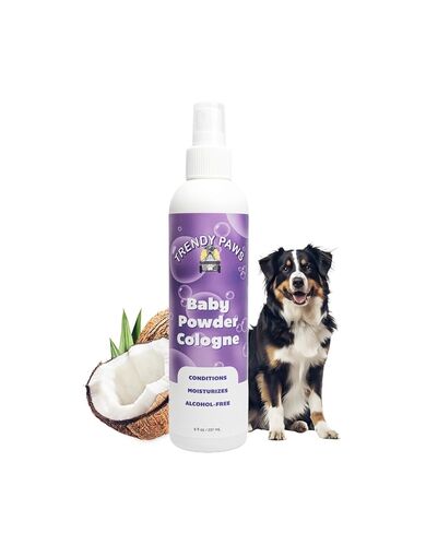 Baby Powder Cologne. Naturally-Derived Baby Power Sent for Dogs Made with Coconut and Palm in Saudi Arabia