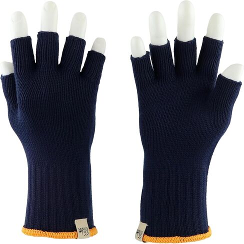 Merino Wool Fingerless Gloves - Hunting and Fishing Glove Liner in Saudi Arabia