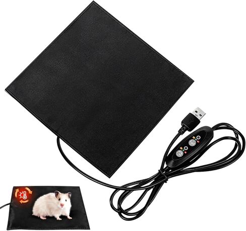 حصيرة تدفئة USB للحيوانات الأليفة الصغيرة وسادة تدفئة كهربائية للهامستر والسناجب والأرانب ووسادة أكثر راحة مع مصدر طاقة USB لراحة الشتاء in Kuwait
