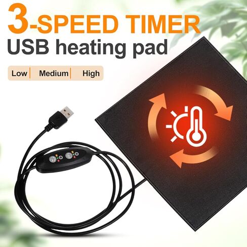 حصيرة تدفئة USB للحيوانات الأليفة الصغيرة وسادة تدفئة كهربائية للهامستر والسناجب والأرانب ووسادة أكثر راحة مع مصدر طاقة USB لراحة الشتاء in Kuwait