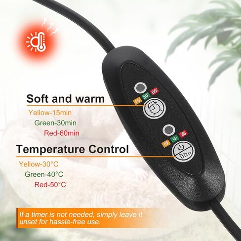 حصيرة تدفئة USB للحيوانات الأليفة الصغيرة وسادة تدفئة كهربائية للهامستر والسناجب والأرانب ووسادة أكثر راحة مع مصدر طاقة USB لراحة الشتاء in Kuwait
