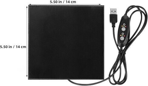 حصيرة تدفئة USB للحيوانات الأليفة الصغيرة وسادة تدفئة كهربائية للهامستر والسناجب والأرانب ووسادة أكثر راحة مع مصدر طاقة USB لراحة الشتاء in Kuwait
