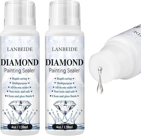 LANBEIDE Diamond Painting Sealer 120ML with Sponge Applicator in Kuwait
