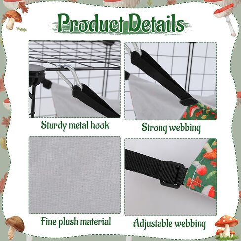 Ferret Hammock 4 Pack Ferrets Guinea Pig Rat Cage Accessories Hanging Rat Hammock for Small Animals Hamster Sugar Glider Squirrel Chinchilla Guinea Pig, Camouflage in Saudi Arabia