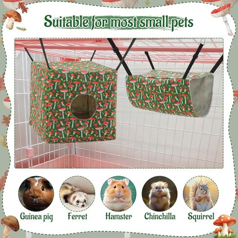 Ferret Hammock 4 Pack Ferrets Guinea Pig Rat Cage Accessories Hanging Rat Hammock for Small Animals Hamster Sugar Glider Squirrel Chinchilla Guinea Pig, Camouflage in Saudi Arabia