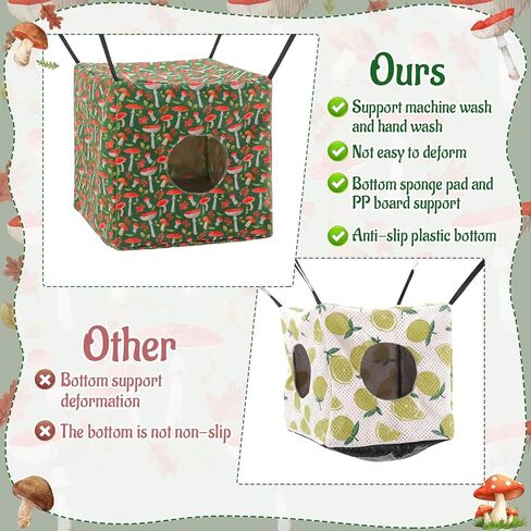 Ferret Hammock 4 Pack Ferrets Guinea Pig Rat Cage Accessories Hanging Rat Hammock for Small Animals Hamster Sugar Glider Squirrel Chinchilla Guinea Pig, Camouflage in Saudi Arabia